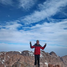 Alfred on top of Ras Ouanoukrim